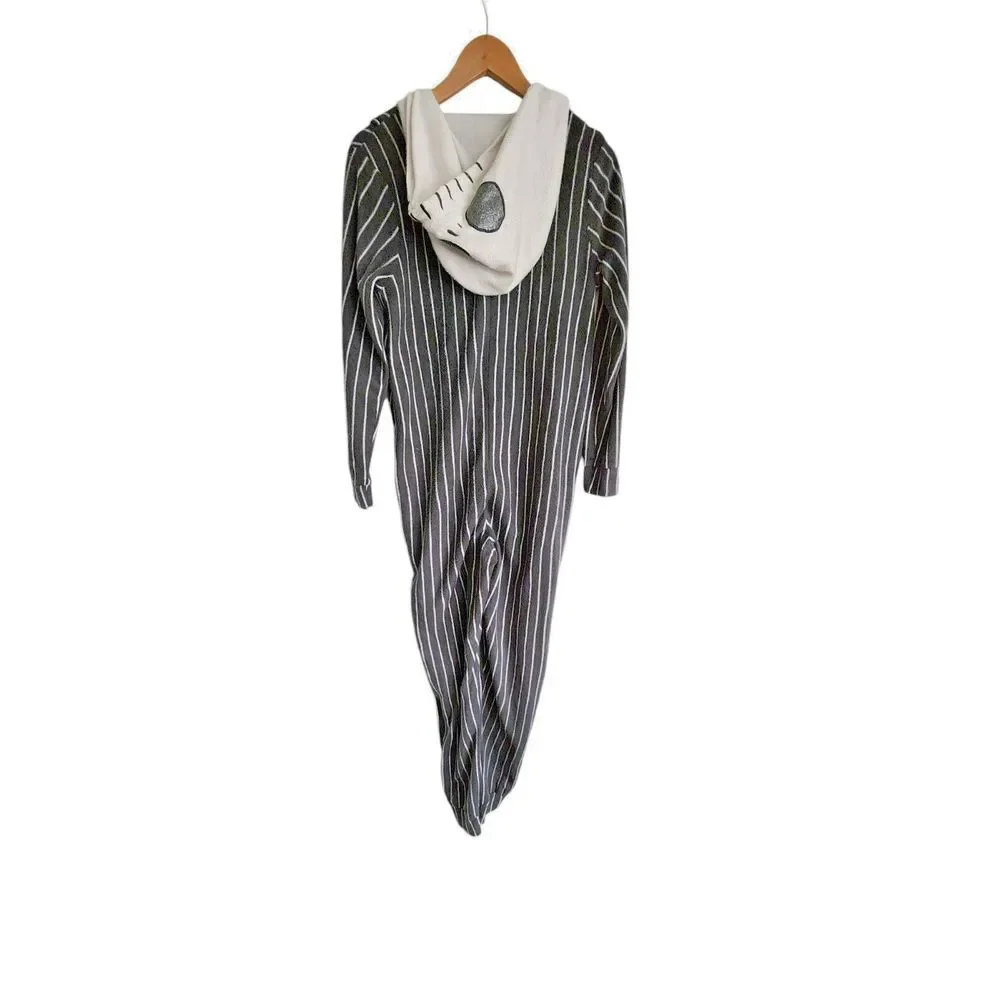 Disney Tim Burton's‎ The Nightmare Before Christmas One Piece Full Zip Pajamas S - Picture 3 of 4